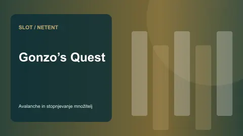 Gonzo’s Quest: avalanche in stopnjevanje množitelja